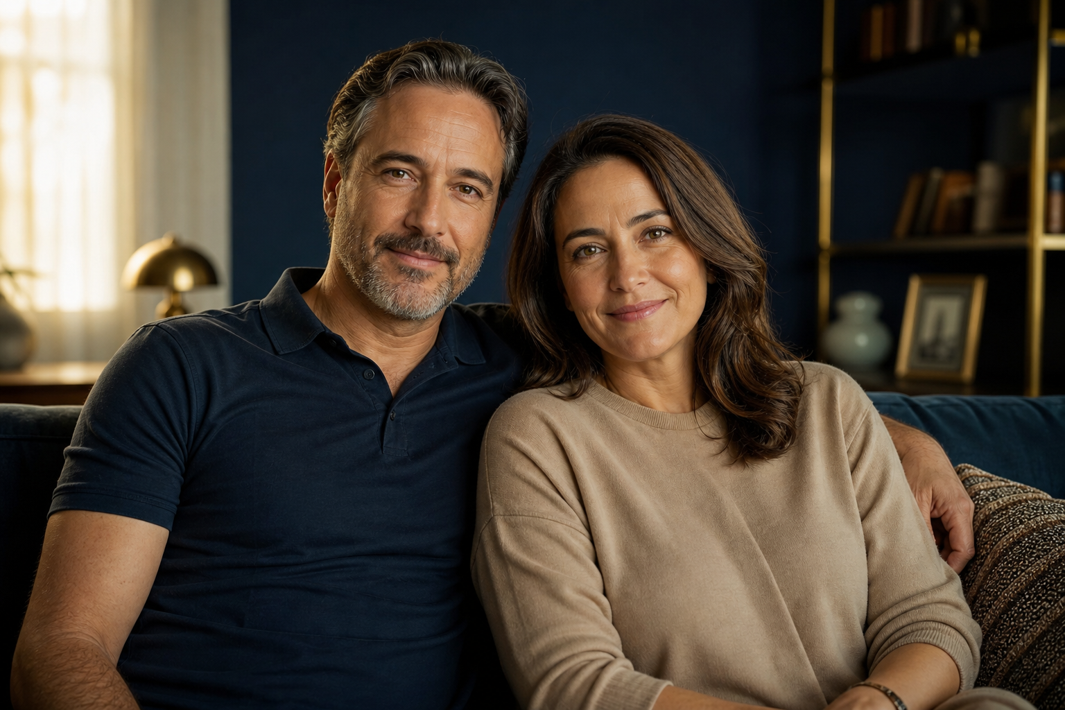 A reassured couple, confident in their decision to start together